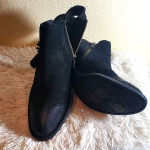 Monikah Slingback Black Suede heel by Born